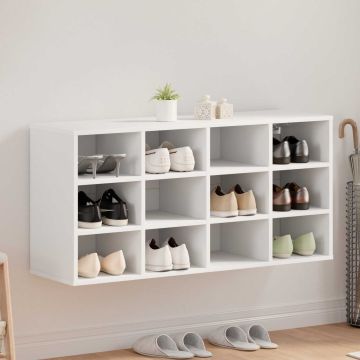 Mobile per scarpe 103 x 30 x 51 cm Legno ingegnerizzato Bianco