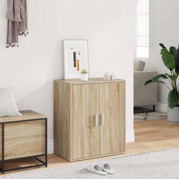 Scarpiera Rovere Sonoma 60x35x70 cm in Legno Multistrato