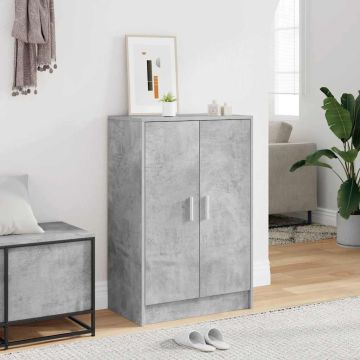 Armadi per scarpe 60 x 35 x 92 cm Grigio Cemento Scarpe