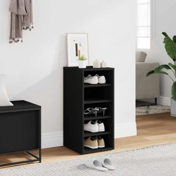 Armadi per scarpe 31,5 x 35 x 70 cm Nero 5 paia di scarpe
