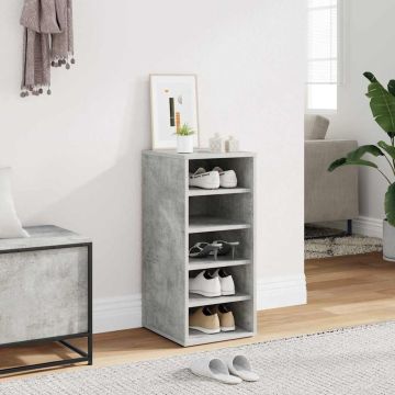 Armadi per scarpe 31,5 x 35 x 70 cm Grigio Cemento