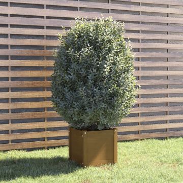 Fioriera da Giardino Ambra 40x40x78 cm Legno Massello di Pino