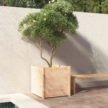 Fioriera da Giardino 70x70x70 cm in Legno Massello di Pino