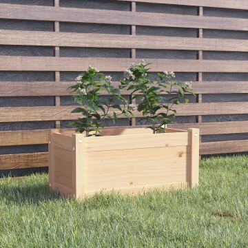 Fioriera da Giardino 60x31x31 cm in Legno Massello di Pino