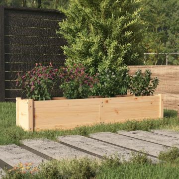 Letto Rialzato da Giardino 150x31x31 cm in Massello di Pino