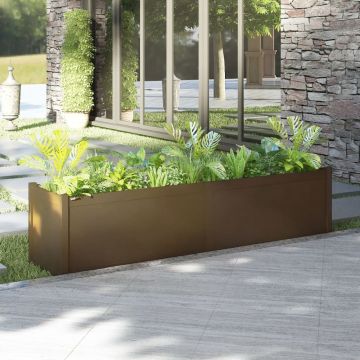 Fioriera da Giardino Ambra 200x50x50 cm Legno Massello di Pino