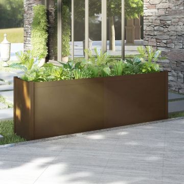 Fioriera da Giardino Ambra 200x50x70 cm Legno Massello di Pino