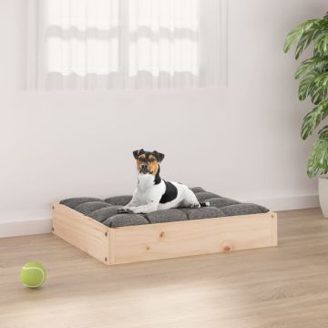 Cuccia per Cani 51,5x44x9 cm in Legno Massello di Pino