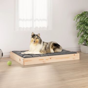 Cuccia per Cani 91,5x64x9 cm in Legno Massello di Pino