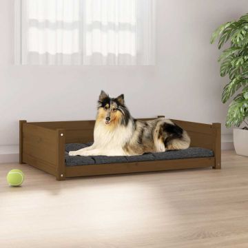Cuccia per Cani Ambra 95,5x65,5x28cm in Legno Massello di Pino