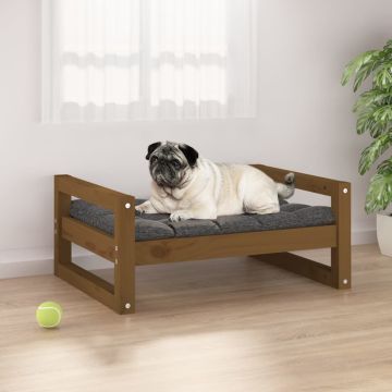 Cuccia per Cani Ambra 65,5x50,5x28cm in Legno Massello di Pino