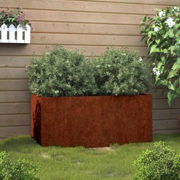 Fioriera 62x40x39 cm Acciaio Corten