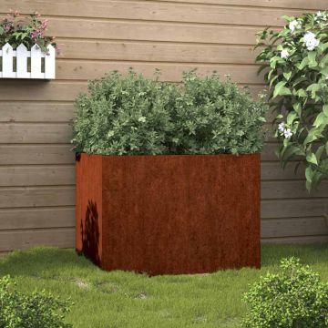 Fioriera 62x47x46 cm Acciaio Corten