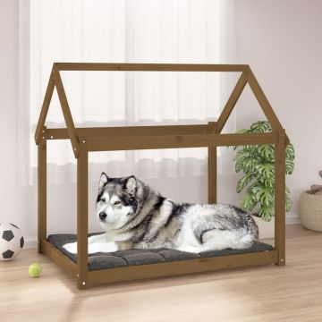 Cuccia per Cani Ambra 111x80x100 cm in Legno Massello di Pino