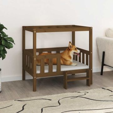 Cuccia per Cani Ambra 95,5x73,5x90 cm in Legno Massello di Pino