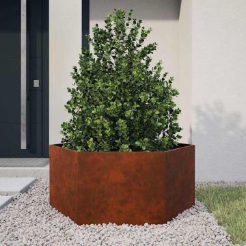 Fioriera Ruggine 90x90x45 cm Acciaio Corten