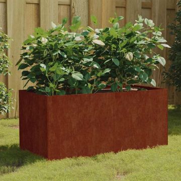 Fioriera 80x40x40 cm in Acciaio Corten