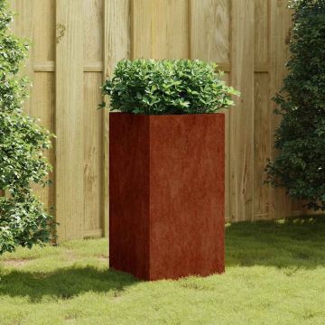Fioriera 40x40x80 cm in Acciaio Corten