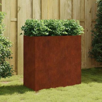 Fioriera 40x80x80 cm in Acciaio Corten
