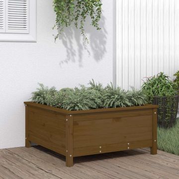 Fioriera da Giardino Ambra 82,5x82,5x39 cm Legno Massello Pino
