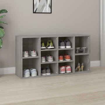 Scarpiera Grigio Sonoma 103x30x55 cm in Legno Multistrato