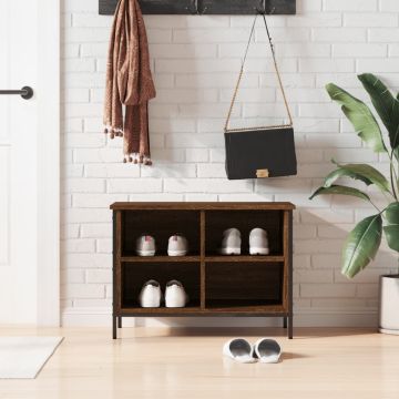 Mobile per scarpe Rovere Marrone 4 scomparti
