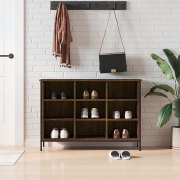 Mobile per scarpe Rovere Marrone 9 scomparti