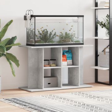 Supporto per acquario in cemento grigio 100x40x60 cm in legno ingegnerizzato