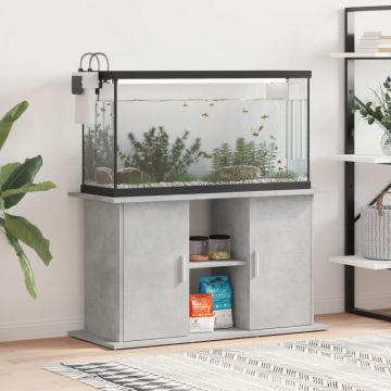 Supporto per acquario in cemento grigio 101x41x58 cm in legno ingegnerizzato