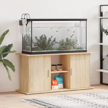 Supporto per acquario in rovere Sonoma 121x41x58 cm in legno ingegnerizzato