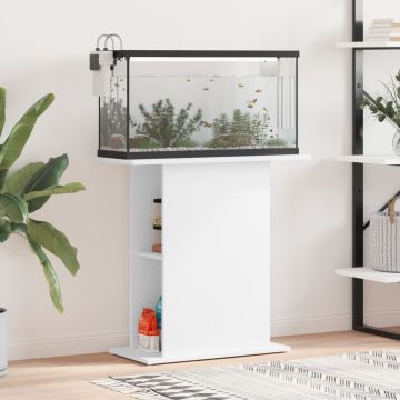 Supporto per acquario bianco 75x36x72,5 cm in legno ingegnerizzato