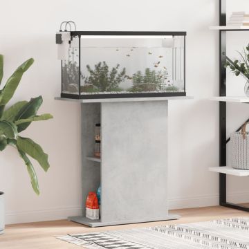 Supporto per Acquario 75x36x72,5 cm Multistrato Grigio Cemento