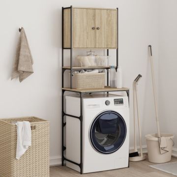 Mobile per Lavatrice Rovere Sonoma 68x48,5x194 cm