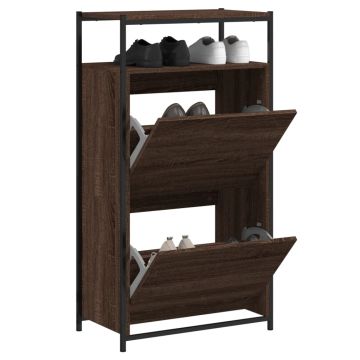 Mobile per scarpe Rovere Marrone Ripone più paia di scarpe
