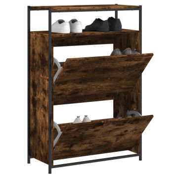 Mobile per scarpe Rovere Fumo Può contenere un sacco di scarpe