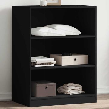 Armadio Nero 77x48x102 cm in Legno Multistrato