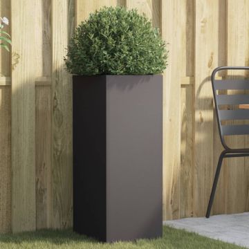 Fioriera Nera 32x29x75 cm in Acciaio