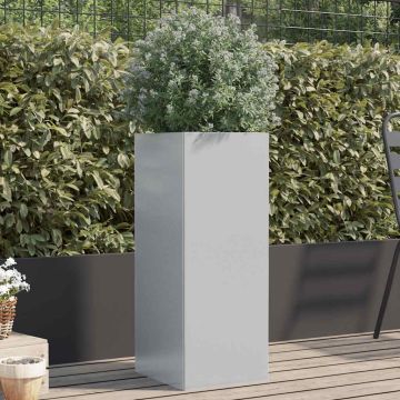 Fioriera Argento 32x29x75 cm in Acciaio Zincato