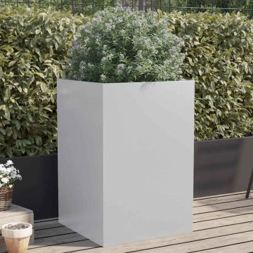 Fioriera Argento 52x48x75 cm in Acciaio Zincato
