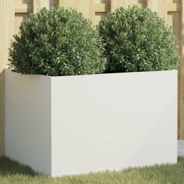 Fioriera Bianca 62x47x46 cm in Acciaio