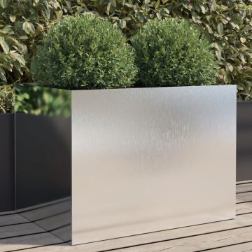 Fioriera Argento 62x47x46 cm in Acciaio Inox