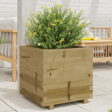 Fioriera da giardino 50x50 cm in legno di pino impregnato
