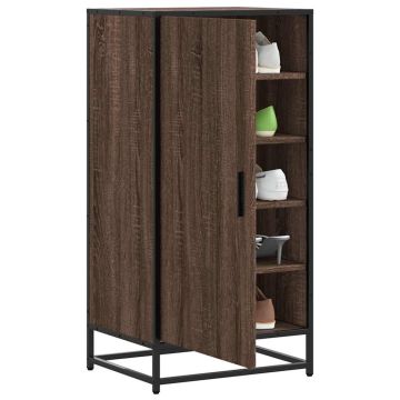 Scarpiera Rovere Marrone 48x38x97,5 cm in Legno Multistrato