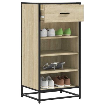 Scarpiera Rovere Sonoma 48x38x97,5 cm in Legno Multistrato