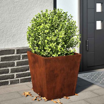 Fioriera da Giardino 40x40x40 cm in Acciaio Corten
