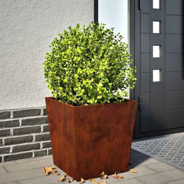 Fioriere da Giardino 2 pz 50x50x50 cm in Acciaio Corten