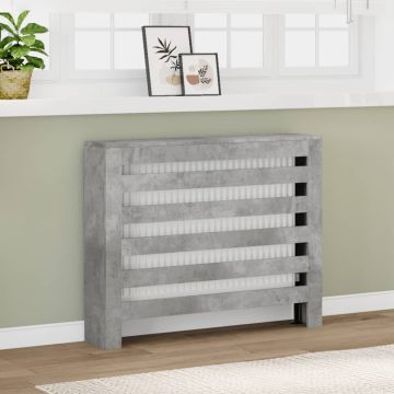 Copertura per radiatori Grigio Cemento 104 x 20 x 82 cm