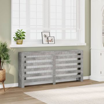 Copertura per radiatori Grigio Cemento 175 x 20 x 82 cm