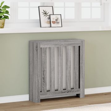 Copertura per radiatori Sonoma grigio 78 x 20 x 82 cm