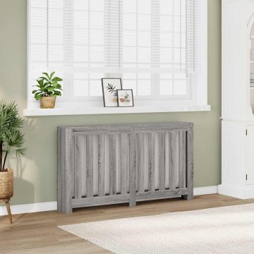 Copertura per radiatori Sonoma grigio 149 x 20 x 82 cm